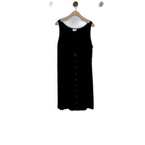 Universal Thread Womens Dress Size XXL Linen Blend Sleeveless Black V-neck Tie